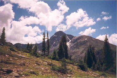 Mount of the Holy Cross as seen from Half Moon Pass