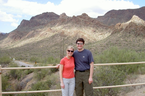 Desert overlook near the Sonora Desert Museum